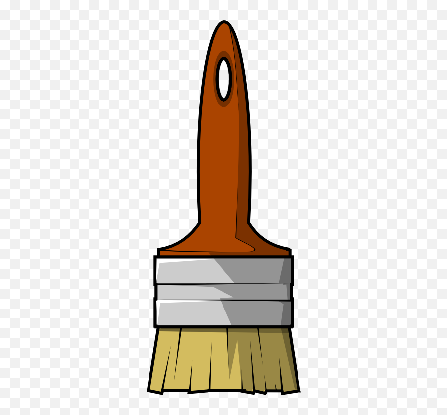 Download Paintbrush Paint Brush Clip Art - Cartoon Paint Brush Clip Art Png,Paintbrush Clipart Transparent