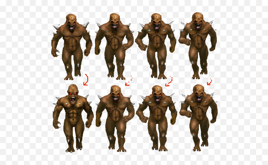 Zdoom U2022 View Topic - Doom Sprites Hd 8x Version V03 Released Imp Doom 1 Png,Doom Png