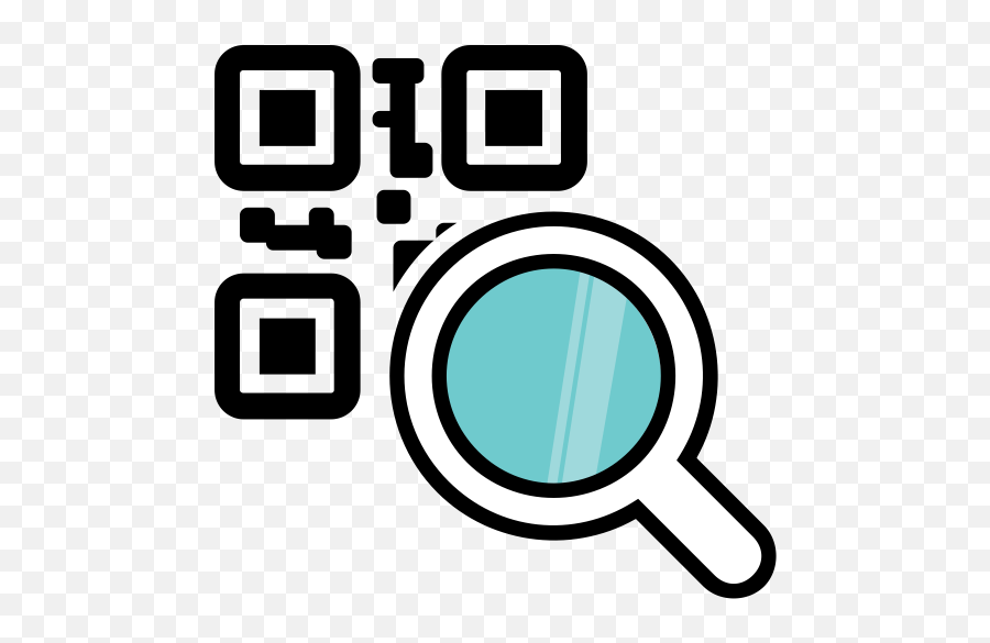 Barcode Code Magnifying Glass Qr Icon - Qr Code With Magnifying Glass Png,Barcode Png