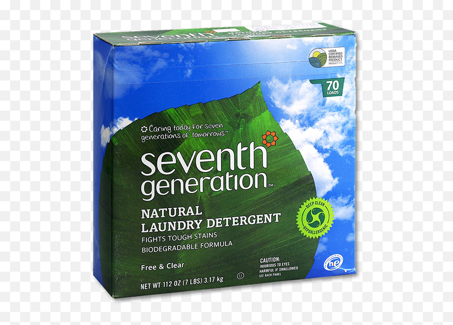 Seventh Generation Natural Laundry Powder - Free U0026 Clear 112fl Oz Laundry Detergent Png,Clear Png