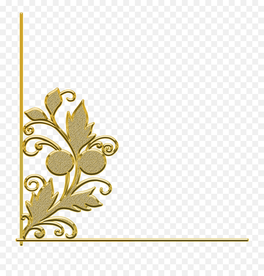 Goldenpatterndecorframeornament - Free Image From Background Golden Flower Png,Golden Frame Transparent