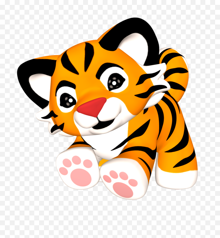 Cute Animal Tiger Png - Cute Tiger Clipart Png,Tiger Png