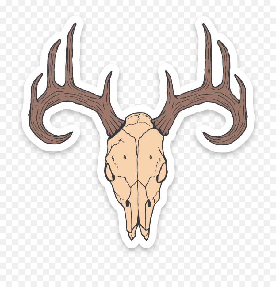 Download Deer Skull Sticker Png Image - Elk,Deer Skull Png