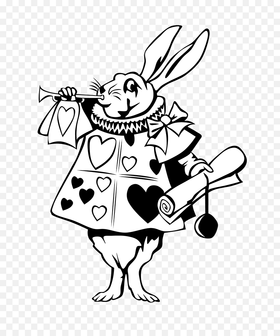 Hats Drawing Alice In Wonderland - Alice In Wonderland White Rabbit Clip Art Png,Mad Hatter Hat Png