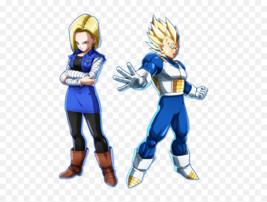 Vegeta Vs Android 18 - Vegeta And Android 18 Png,Android 18 Png