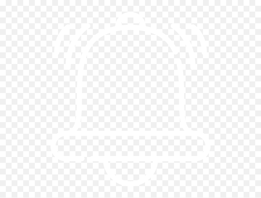 Bell Icon White Clip Art - Vector Clip Art White Bell Icon Clipart Png,Bell Icon Png