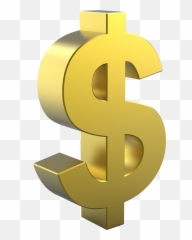 Download Free Golden United Dollar Sign States Coin - Transparent png