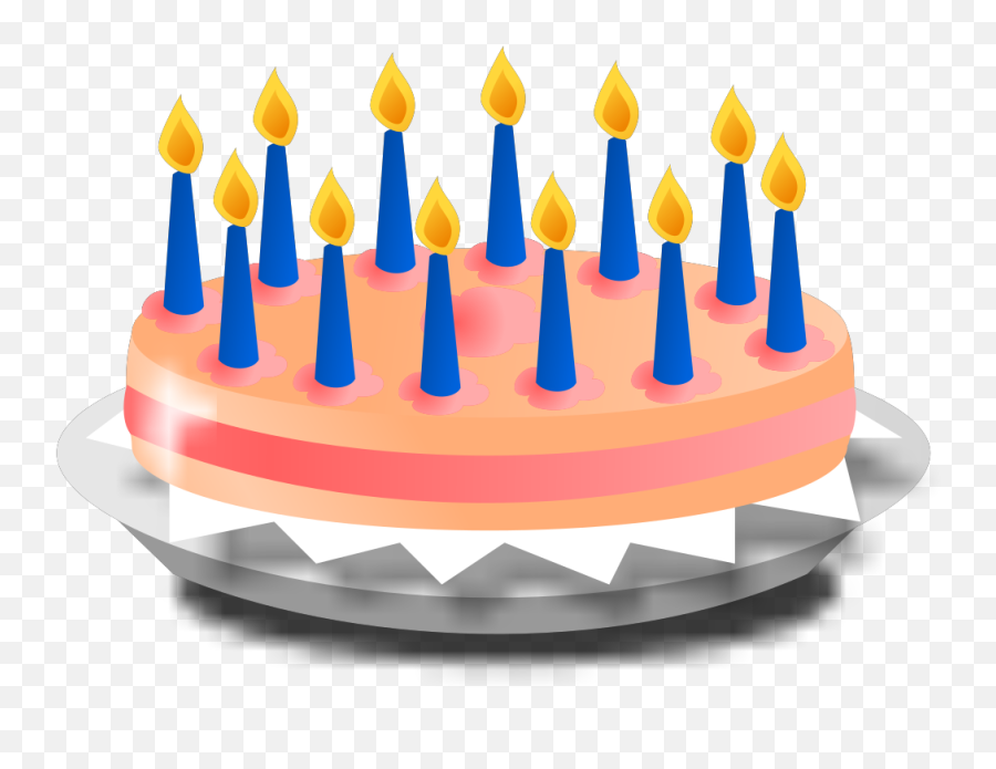 Birthday Cake Svg Clip Arts Download - Download Clip Art Birthday 12 Candles Clipart Png,Birthday Cake Png Transparent