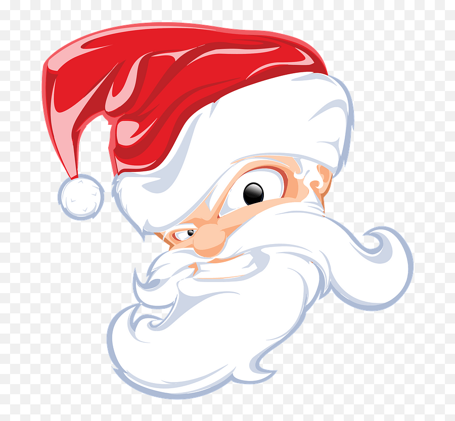 Comical Santa Claus Head Clipart Free Download Transparent - Free Santa Claus Head Png,Santa Face Png