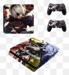Playstation 4 Slim Decal Skin Vinyl - Nier Automata Type 1 Ps4new Ds4 Nier Automata Skin Png,Nier Automata Png