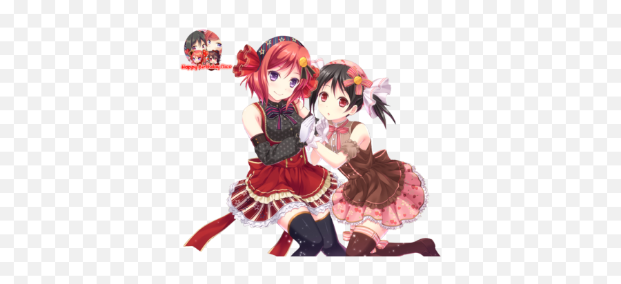 Maki X Nico Render Tumblr - Maki X Nico Render Png,Nico Yazawa Png