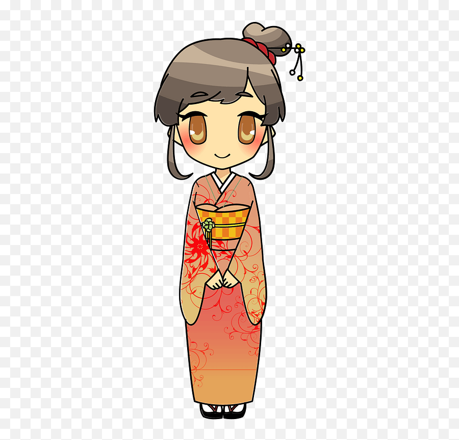 Kimono Girl Clipart - For Women Png,Girl Clipart Transparent