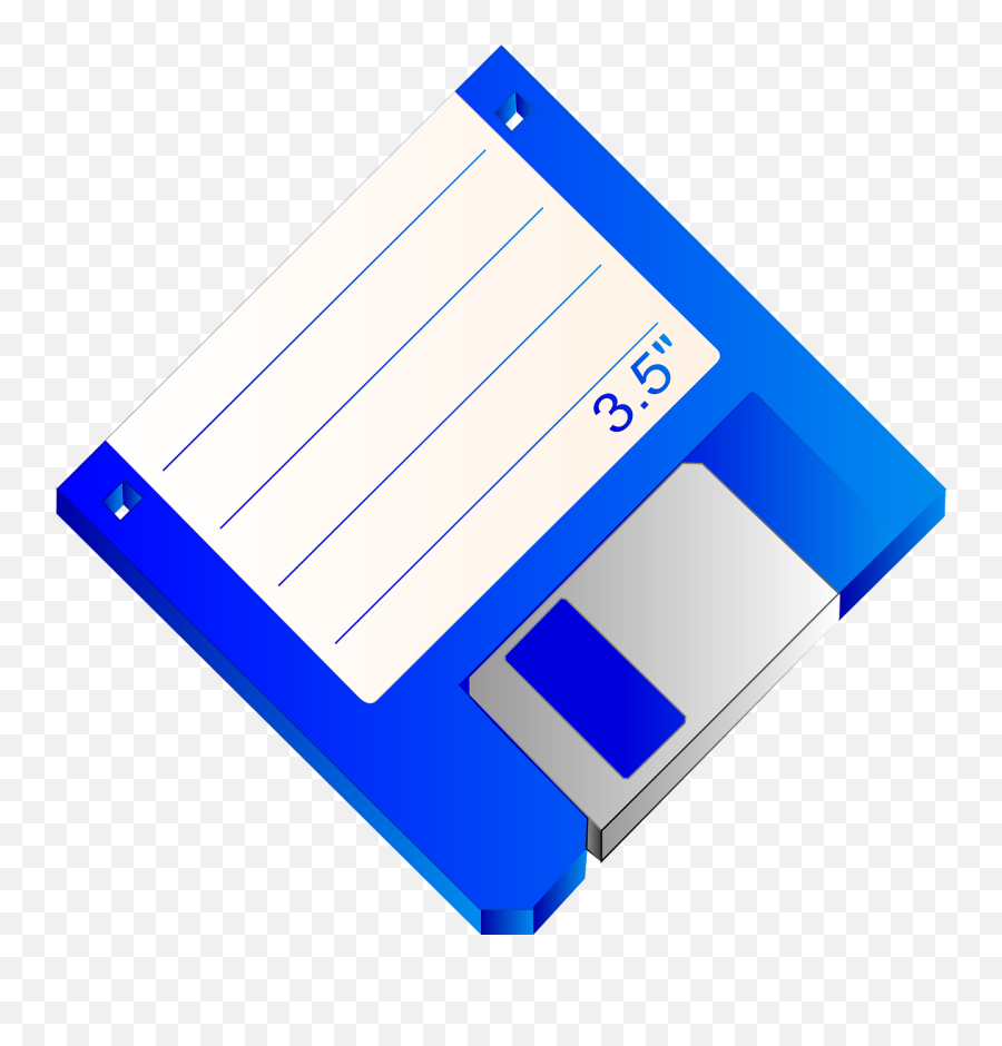 Floppy Disk Disc - Blue Floppy Disk Clipart Png,Floppy Disk Png