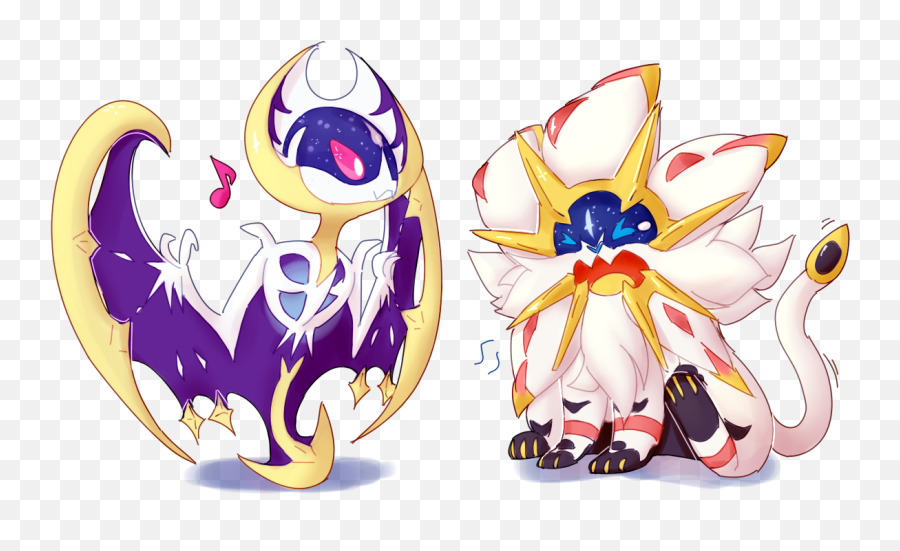 Pokemon Lunala And Solgaleo Transparent - Solgaleo Png,Solgaleo Png