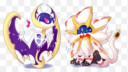 Pokemon Lunala And Solgaleo Transparent - Solgaleo Png,Solgaleo Png