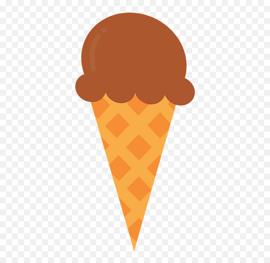 Chocolate Ice Cream Cone Clipart - Ice Cream Cone Clipart Png,Ice Cream Clipart Transparent