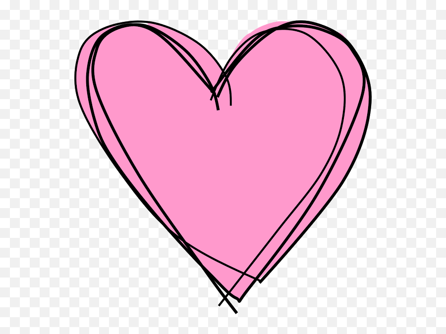 Free Heart Clipart - Pink Heart White Background Png,Heart Clipart Png