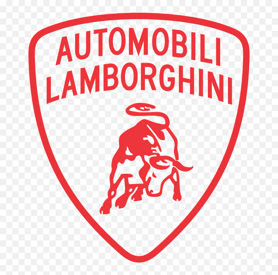 Lamborghini Automobili Logo - Lamborghini Logo Red Transparent Png,Lamborghini Logo Png