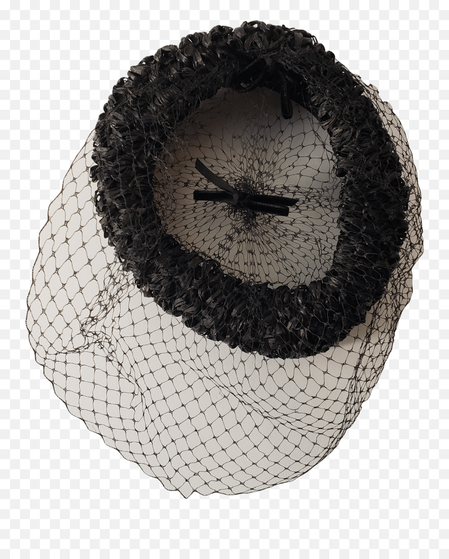 Black Open Top Hat With Birdcage - Mesh Png,Transparent Top Hat