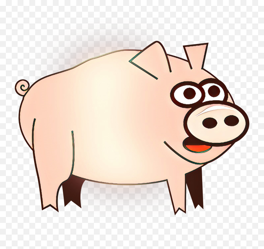 Pig Smoking Cattle Domestic - Pig Png,Porky Pig Png