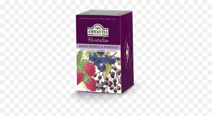 Mixed Berries U0026 Hibiscus Infusion - 6 Packs Of 20 Foil Teabags Ahmad Tea Mixed Berries And Hibiscus Png,Blackberries Png