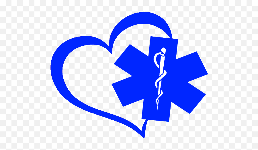 Heart With Maltese Or Star Of Life - Star Of Life Free Png,Star Of Life Logo