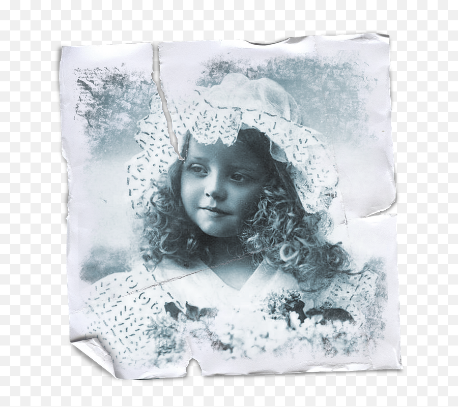 Vintage Little Girl Collage Paper - Photomontage Png,Vintage Texture Png