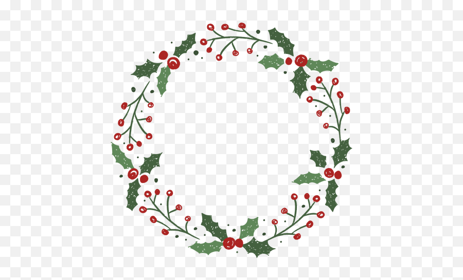 Mistletoe Christmas Wreath Design - Transparent Png U0026 Svg Mistletoe Wreath Vector,Christmas Wreath Vector Png