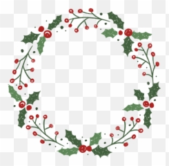 Mistletoe Christmas Wreath Design - Transparent PNG u0026 SVG Wreath Vector