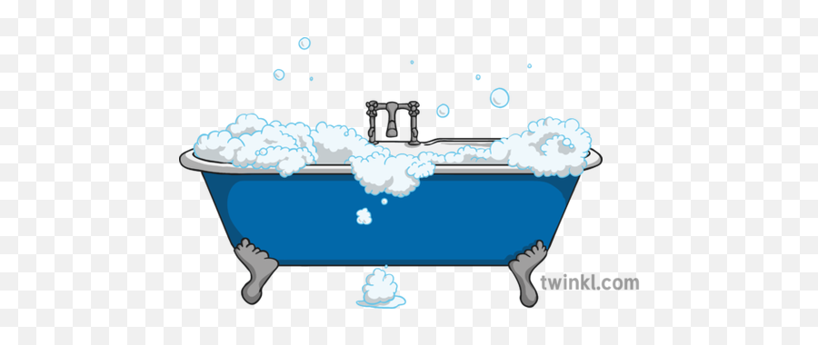 Bubble Bath Illustration - Twinkl Bath Png,Bubble Bath Png