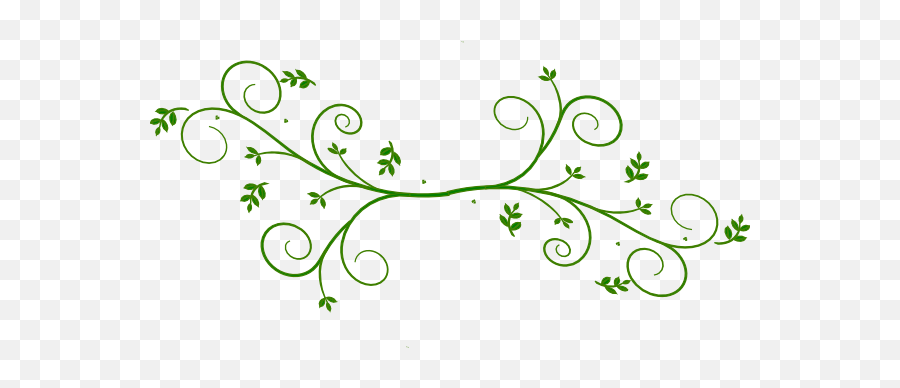 Green Floral Border Free Png Image - Administrative Professionals Day Image Free,Green Flower Png