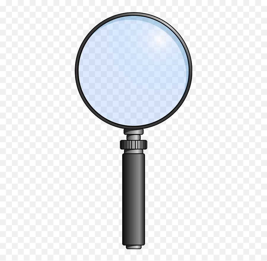 Magnifying Glass With A Silver Handle - Hand Lens Vector Png,Magnifying Glass Clipart Transparent