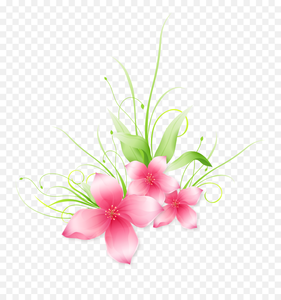 Library Of Flower Png Clip Art Freeuse Files - Bunga Pink Vector Png,Flowers Png