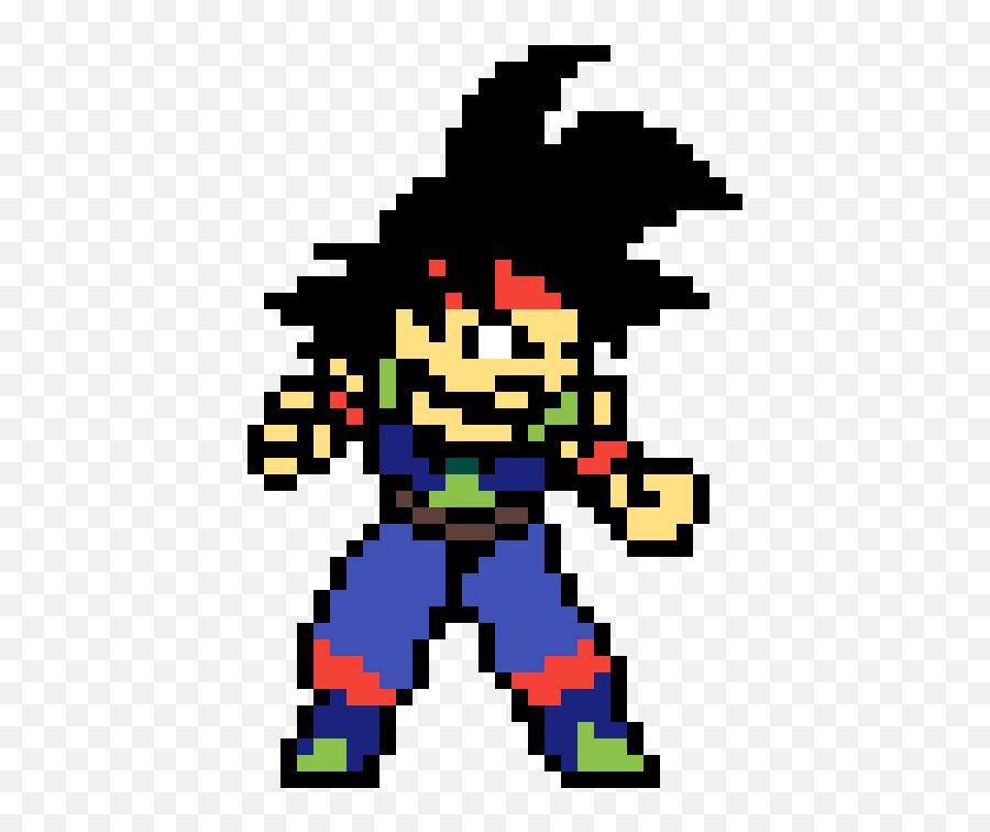 Pixilart - Goku Ssj Pixel Art Png,Bardock Png