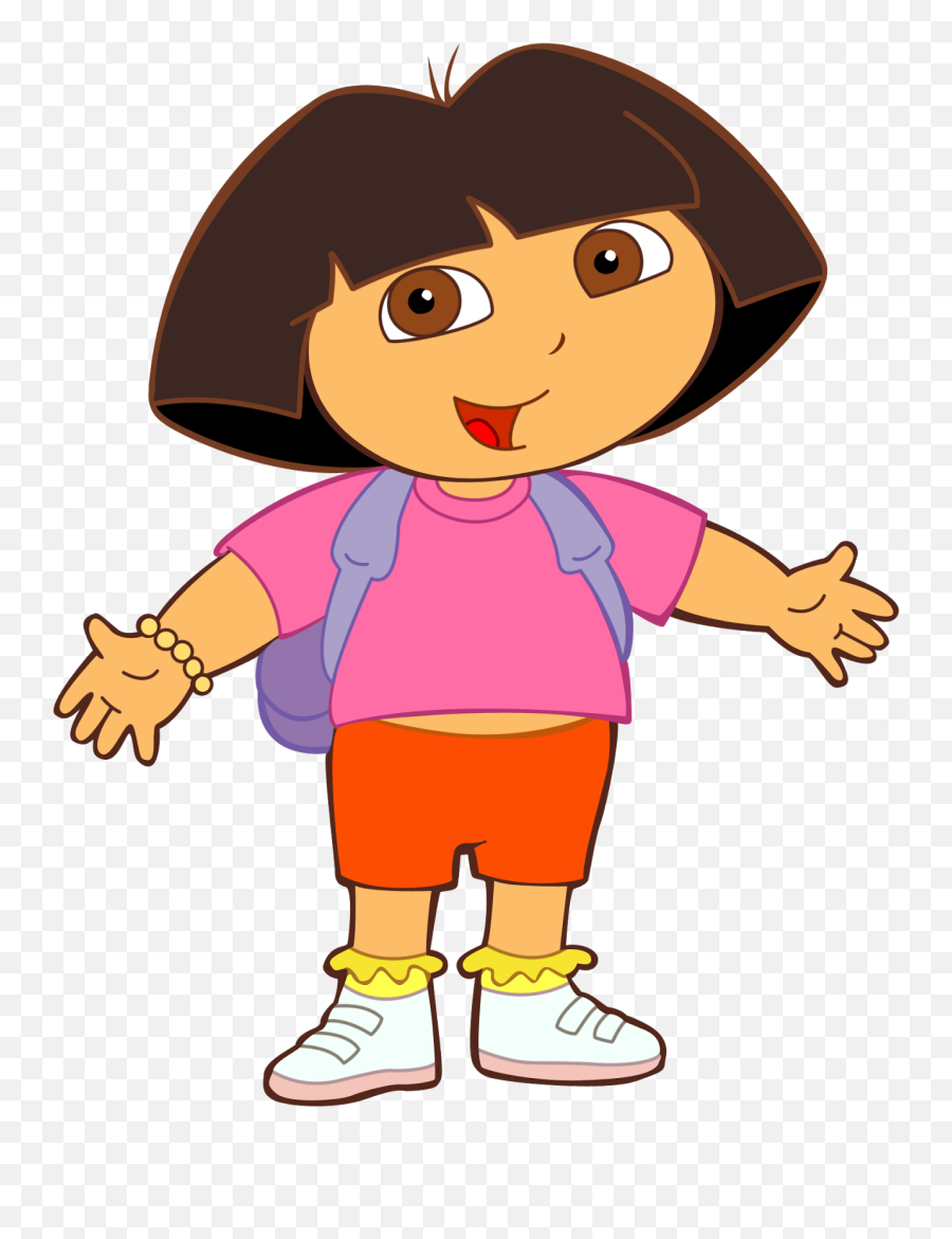 Cartoon Characters Girl Photo Png - Dora The Explorer Coloring Pages,Png Animation