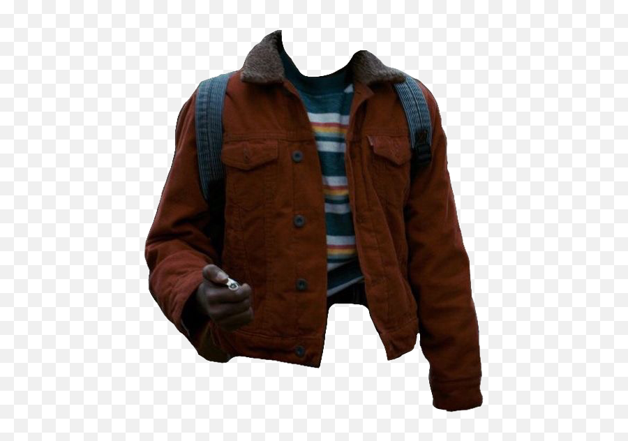 Reto Vintage Png Aesthetic 90s 80s 70s Queenband Strang - Stranger Things Shearling Jacket,70s Png