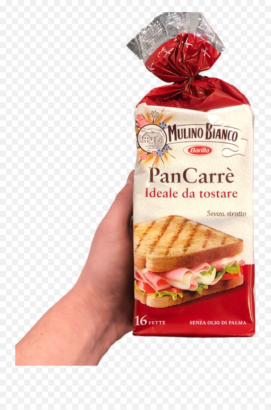 Mulino Bianco Pancarre 16 Slices White Bread Gr 285 - Mulino Bianco Png,White Bread Png