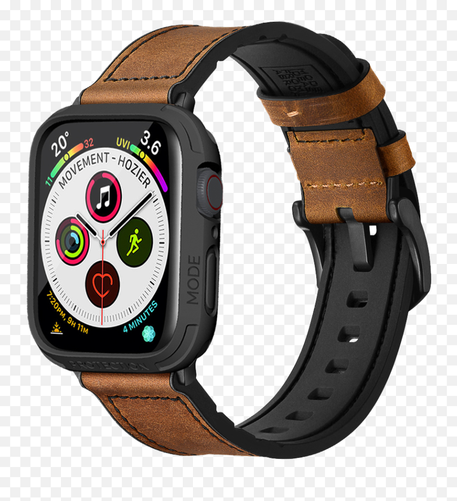 Mifa Hybrid Sports Leather Bands With Elkson Bumper Case - Apple Watch Case Band Combo Png,Where To Find The I Icon On Apple Watch