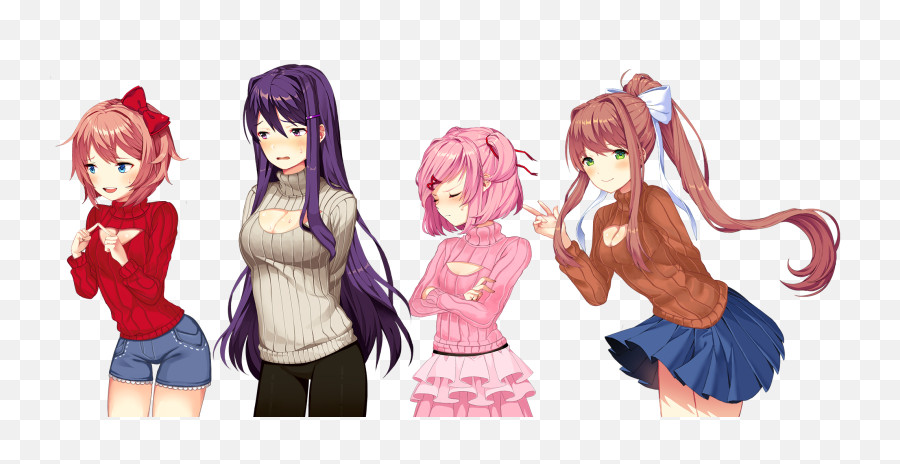 Doki Literature Club Monika Png - Monika Doki Doki Literature Club,Doki Doki Literature Club Logo Png