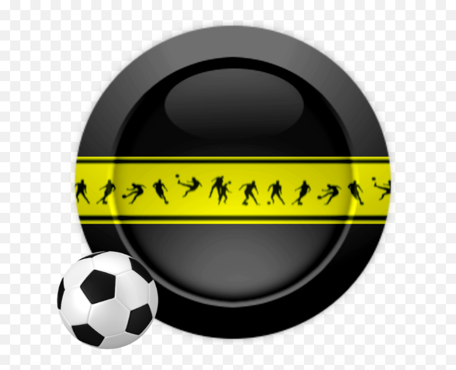 Monica Michielin Alphabets Yellow And Black Soccer Football - For Soccer Png,Foosball Ball Icon