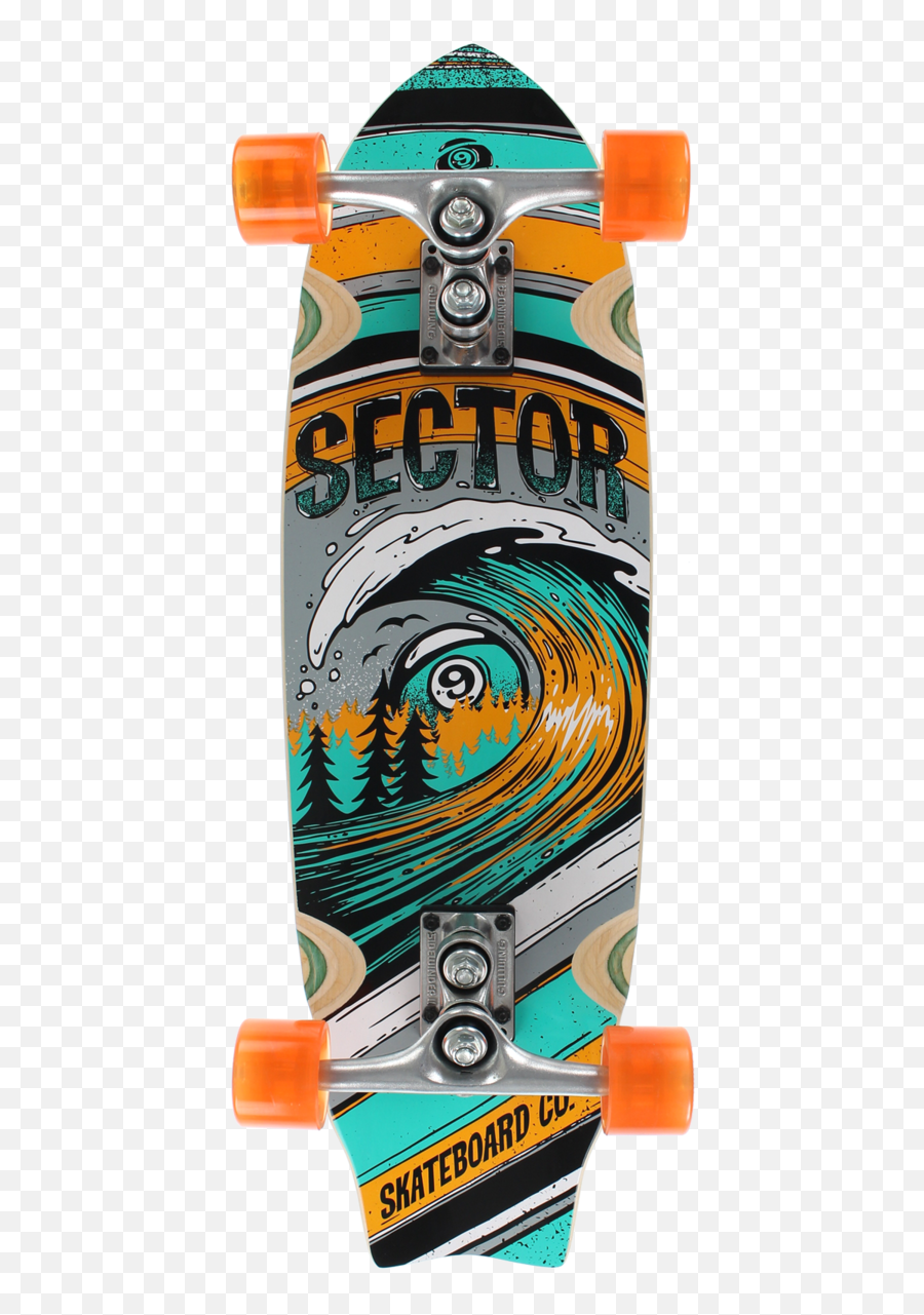 Sector 9 Wavepark Orange Complete - Old School Board Png,Icon Brawnson Sidewinder Jacket