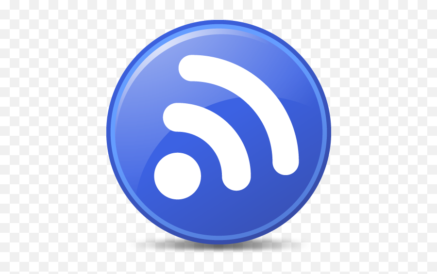 Feeds Blue Feed Circle 128px Icon Gallery - Blue Rss Feed Icon Png,Ifunny Featured Icon