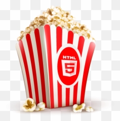 Html5 Video Stack For Rapidweaver - Free Clipart Movie Popcorn png