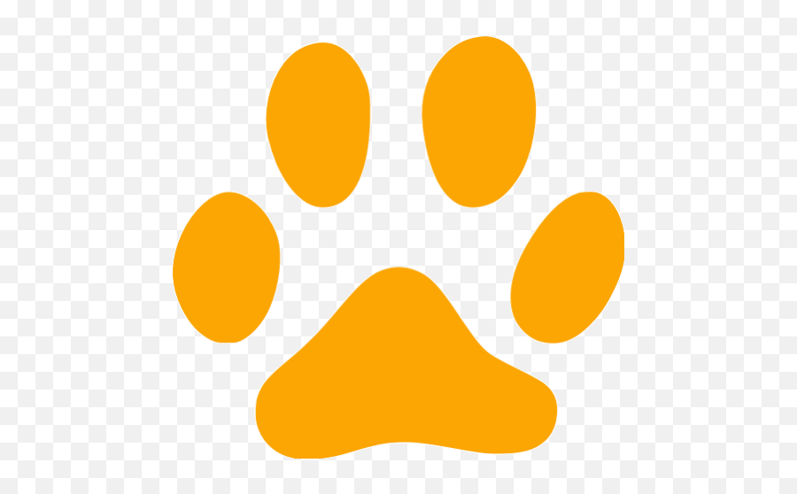 Orange Footprints Cat Icon - Free Orange Footprint Icons Pink Cat Icons Png,Dog And Cat Icon