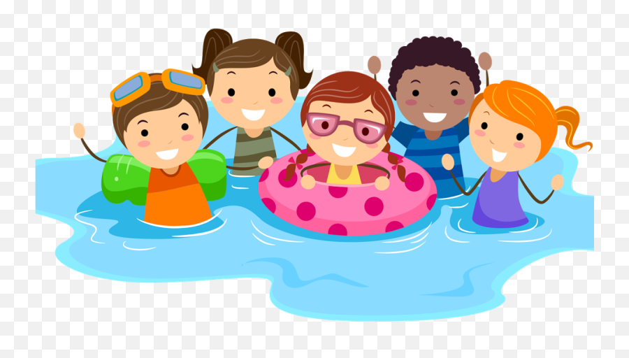 Transparent Swimming Clipart Png - Kids Swimming Cartoon,Swimming Png