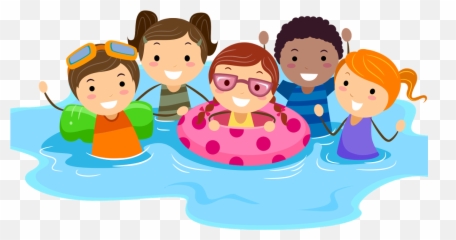Transparent Swimming Clipart Png - Kids Swimming Cartoon,Swimming Png