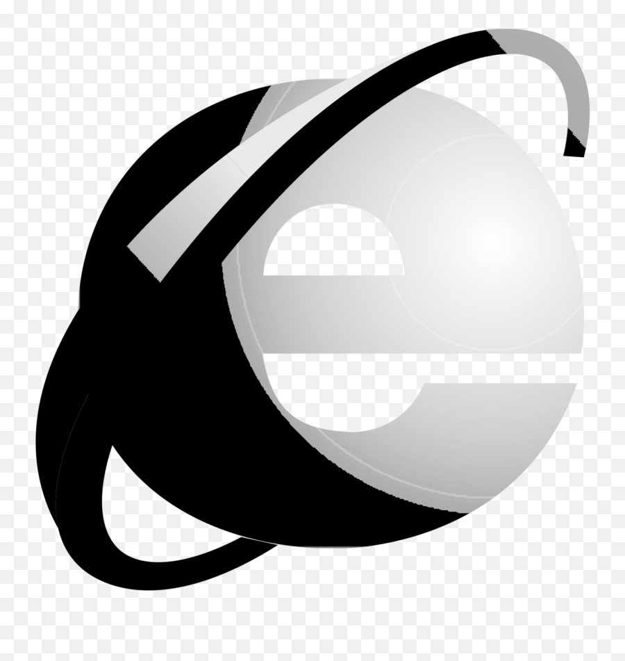 Internet Explorer Logo Black And White U2013 Brands Logos - Internet Explorer Png,Ie Icon