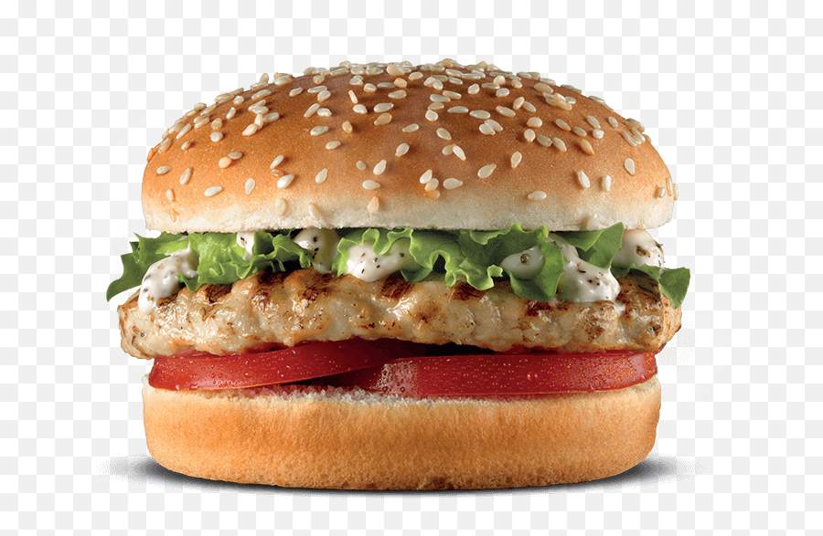 Chicken Burger Png 2 Image - Sesame Seed Bun Hamburger,Burger Png
