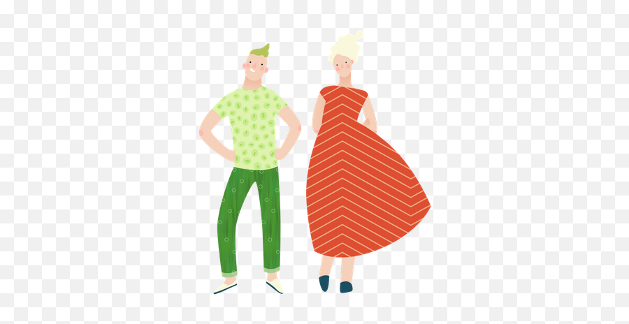 Best Premium Couple Wearing Fruit Dress In Theme Party - Standing Around Png,Icon Dress Up Free