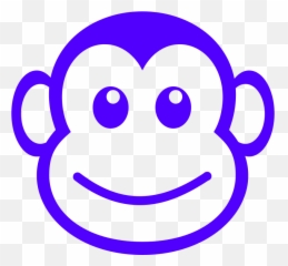 Monkey Face Clipart Black And White - Clip Art Library Monkey Face Clipart Black And White png